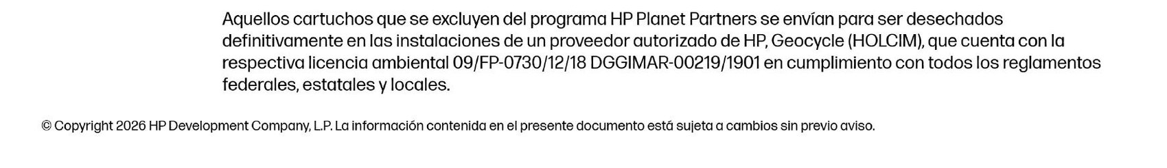 Certificado HP Planet Partners del 29 de septiembre de 2025, página 3 de 3